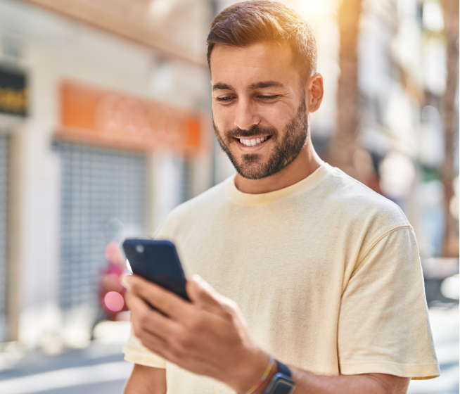 person holding phone